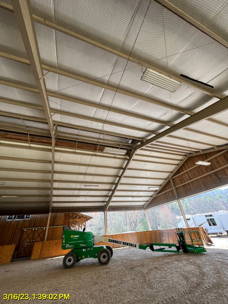 New bird netting installation