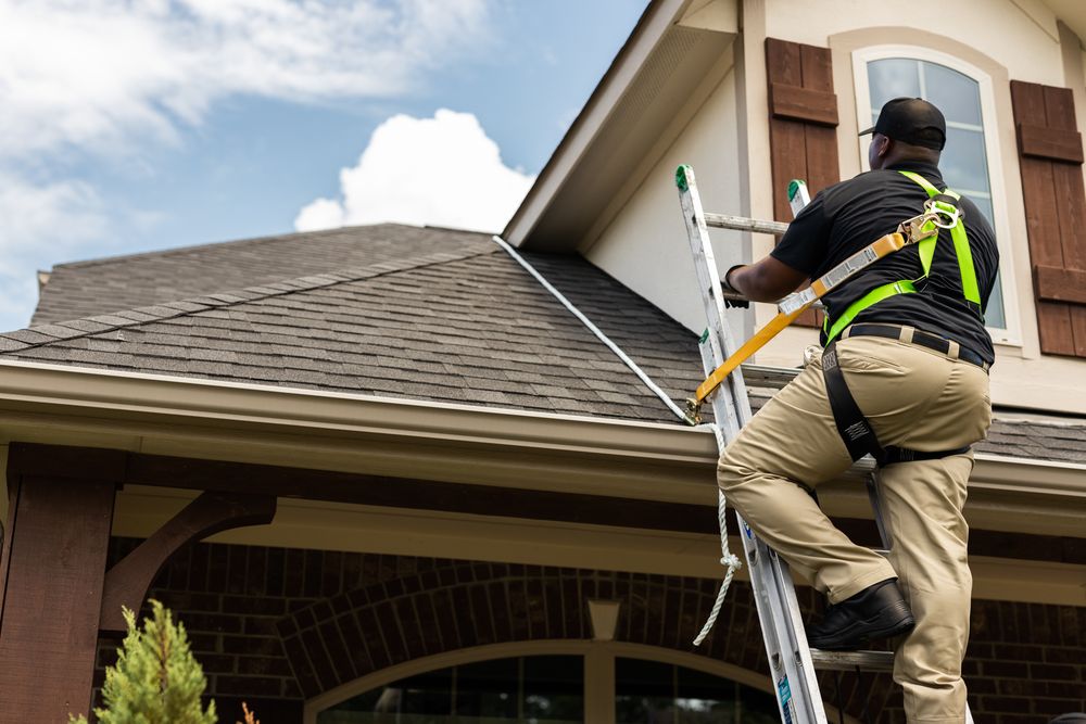 safely climbing ladder