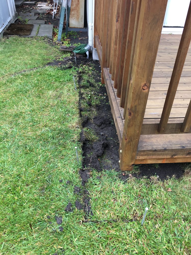An exclusion net around a porch to prevent rat intrusion