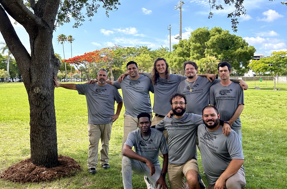 Miami Critter COntrol teammates community service tree planting